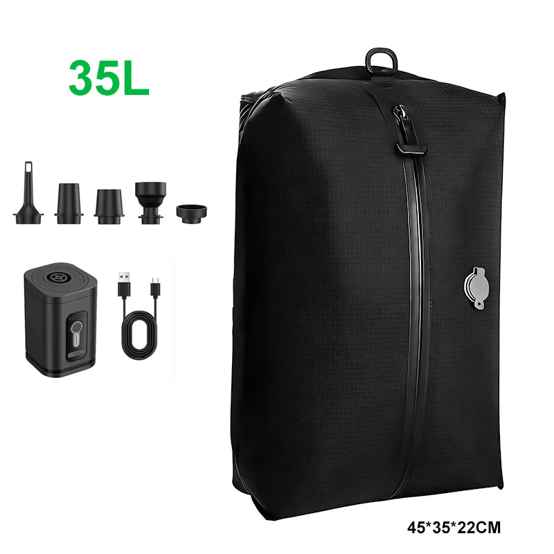 Vacuümzakken Kleding Set 17L-40L met Automatische Luchtpomp voor Bagagecompressie 13
