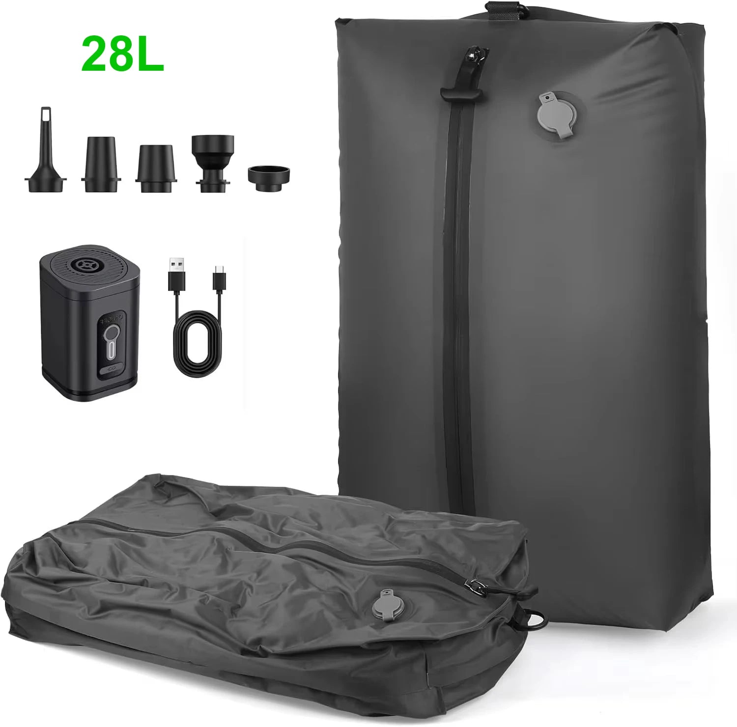 Vacuümzakken Kleding Set 17L-40L met Automatische Luchtpomp voor Bagagecompressie 14