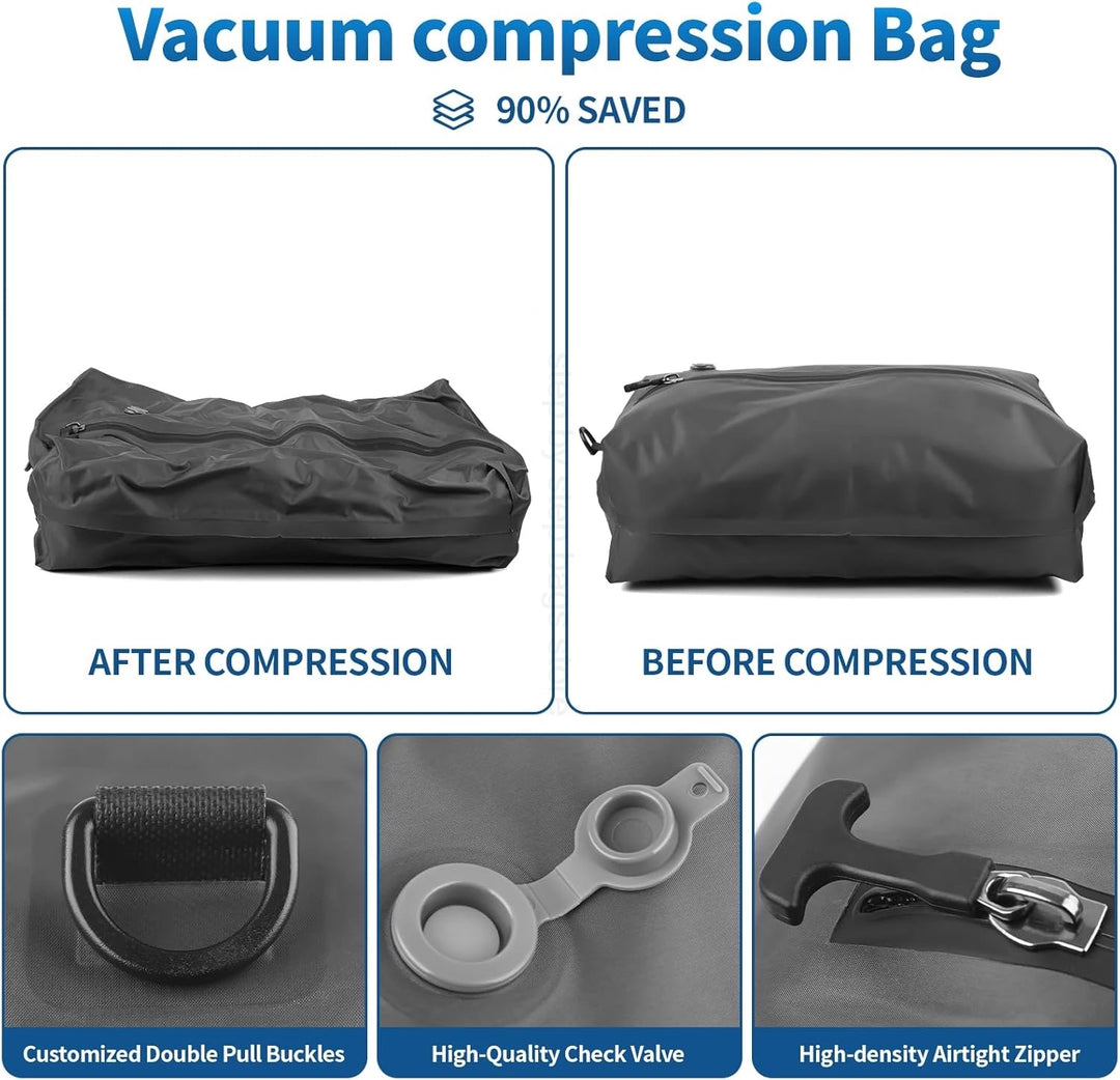 Vacuümzakken Kleding Set 17L-40L met Automatische Luchtpomp voor Bagagecompressie 2