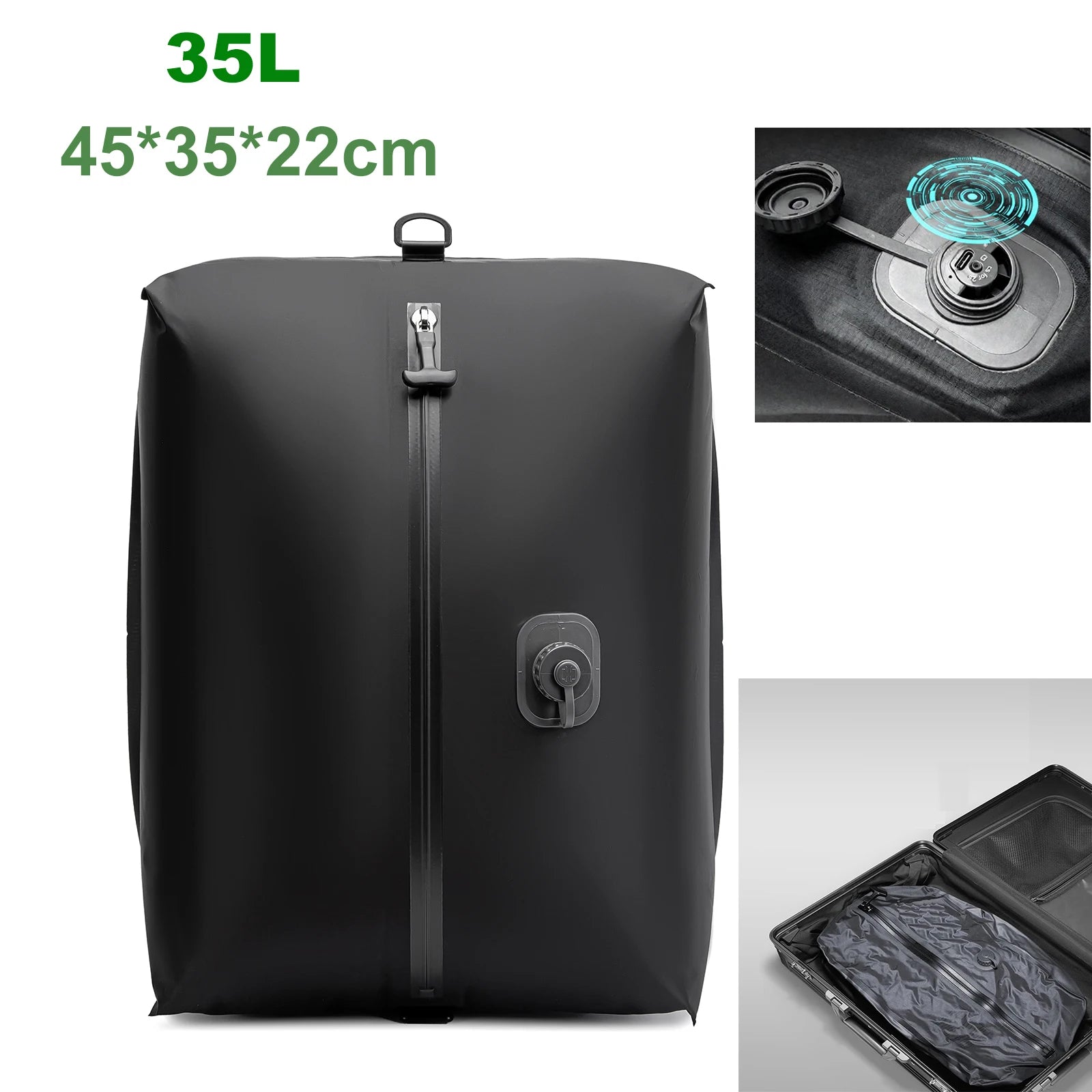 Vacuümzakken Kleding Set 17L-40L met Automatische Luchtpomp voor Bagagecompressie 6