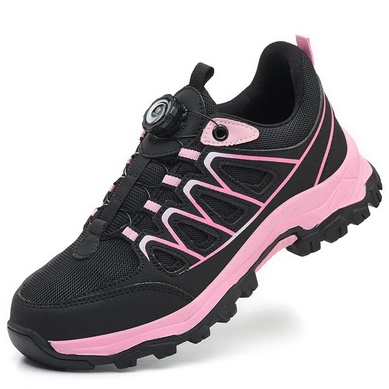 Veiligheidsschoenen Dames S3 met Stalen Neus, Ademend en Antislip, Roze 6