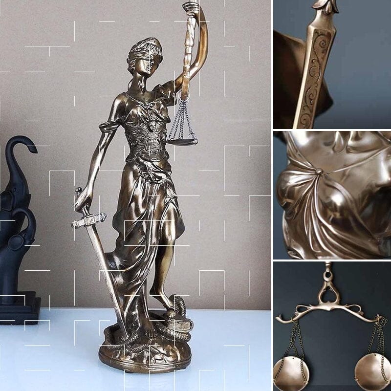 Veridica | Godin van Justitie-beeld – Elegante decoratieve sculptuur van Lady Justice 5