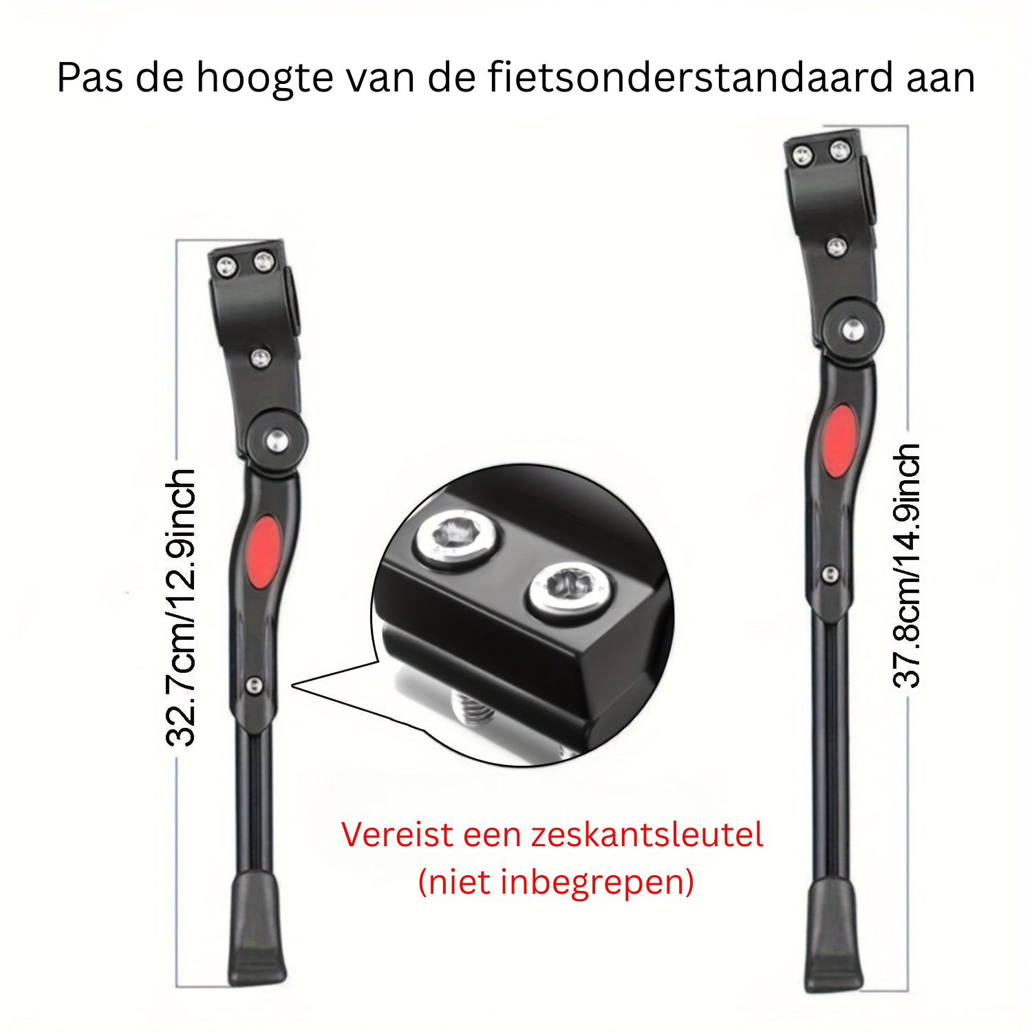 Verstelbare Fietsstandaard – Stevige Zijkickstand voor Stabiele Parkeerplek 6
