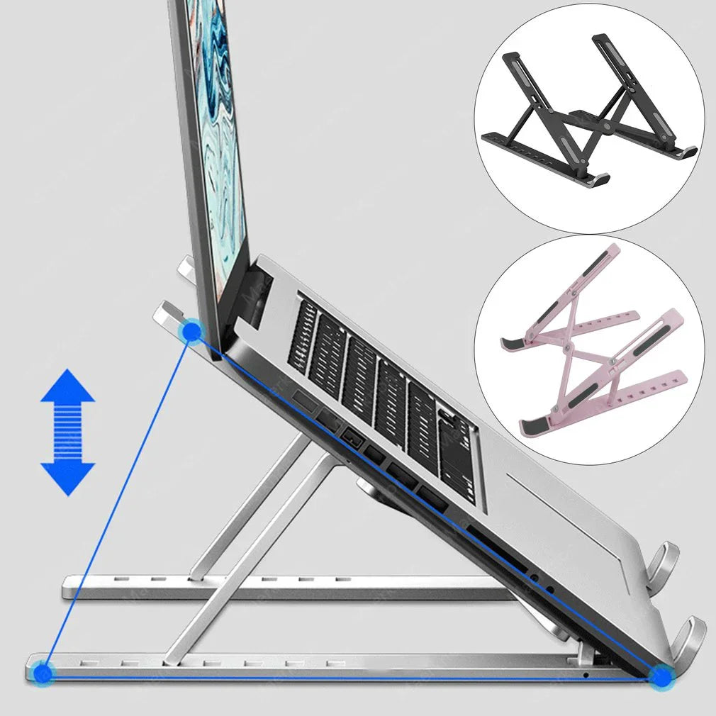 FlexiDesk – Verstelbare Laptopstandaard 10–15" voor thuis &amp; onderweg