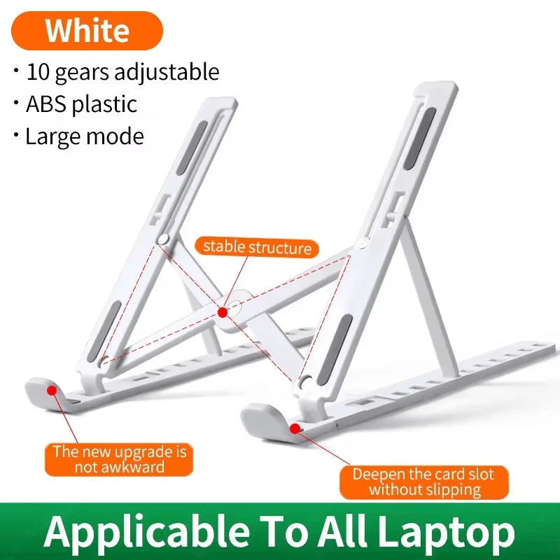 FlexiDesk – Verstelbare Laptopstandaard 10–15" voor thuis &amp; onderweg