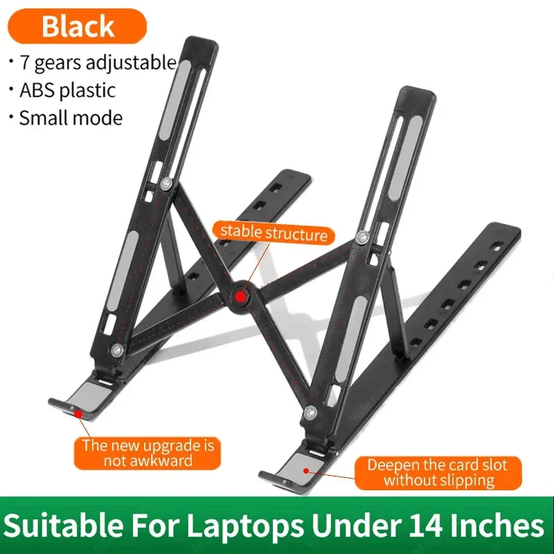 FlexiDesk – Verstelbare Laptopstandaard 10–15" voor thuis &amp; onderweg