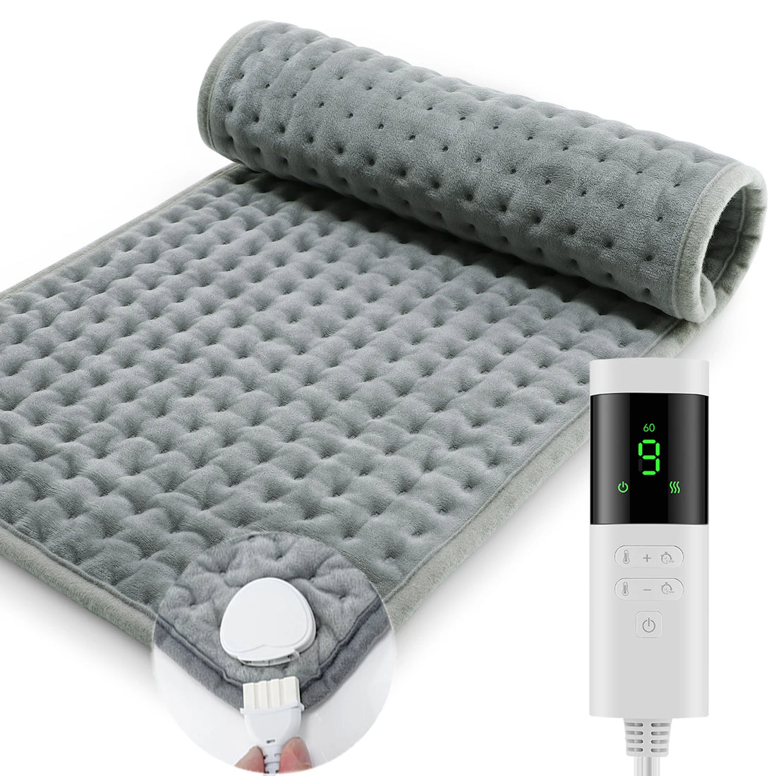 Verwarmingsdeken 58x29 cm van Micro-Pluche met 9 Warmtestanden voor Thuisgebruik 0