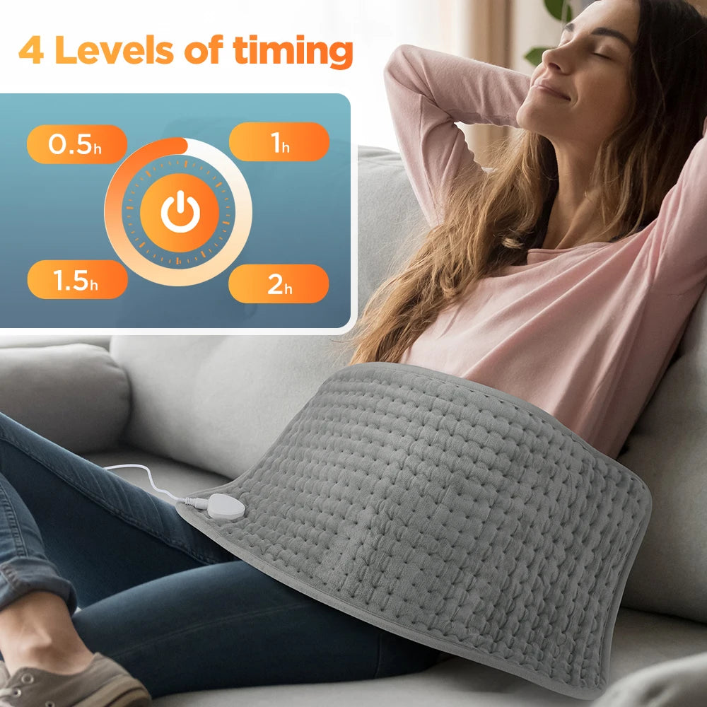 Verwarmingsmatras 60x30 cm met 10 Temperatuurstanden en 4 Timerstanden voor Comfortabele Warmte 3