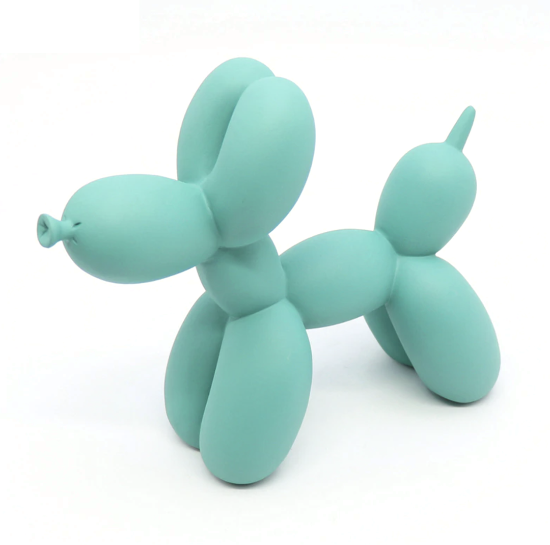 Canovo Ballonhond Figura – Hecho a mano en Poliresina con Acabado Mate en Colores Vivos