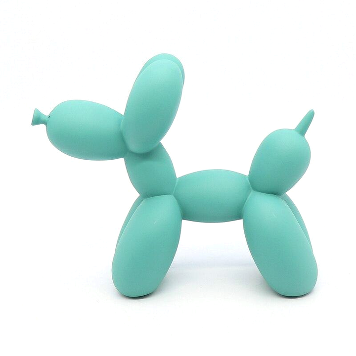 Canovo Ballonhond Figura – Hecho a mano en Poliresina con Acabado Mate en Colores Vivos