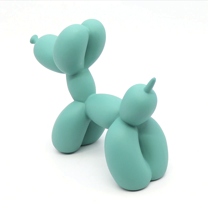 Canovo Ballonhond Figura – Hecho a mano en Poliresina con Acabado Mate en Colores Vivos
