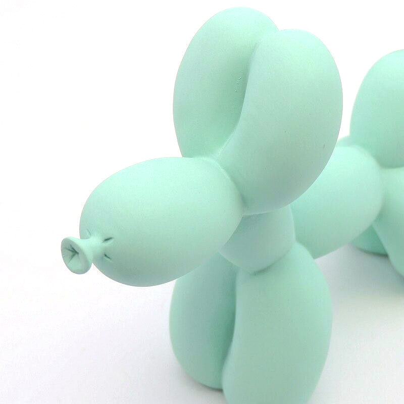 Canovo Ballonhond Figura – Hecho a mano en Poliresina con Acabado Mate en Colores Vivos