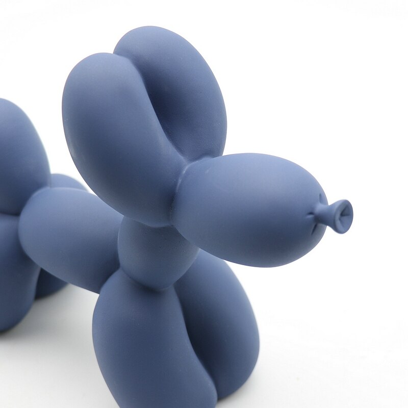 Canovo Ballonhond Figura – Hecho a mano en Poliresina con Acabado Mate en Colores Vivos