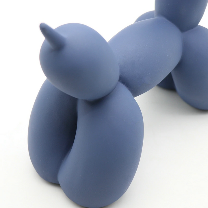 Canovo Ballonhond Figura – Hecho a mano en Poliresina con Acabado Mate en Colores Vivos