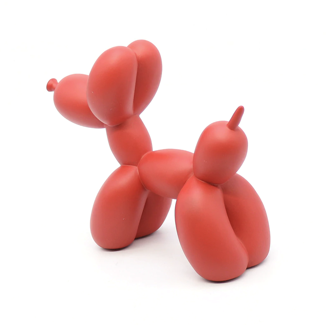 Canovo Ballonhond Figura – Hecho a mano en Poliresina con Acabado Mate en Colores Vivos