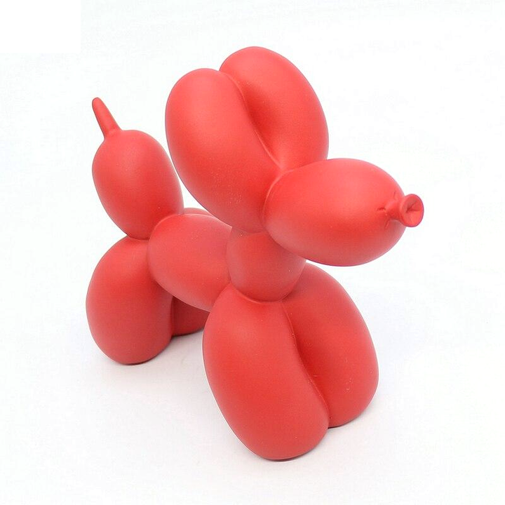 Canovo Ballonhond Figura – Hecho a mano en Poliresina con Acabado Mate en Colores Vivos