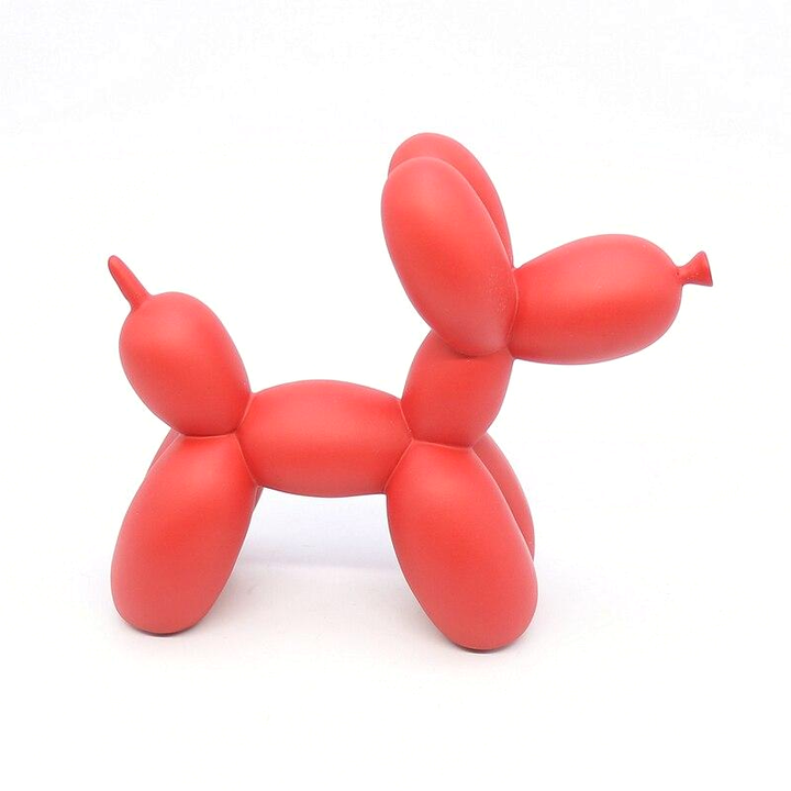 Canovo Ballonhond Figura – Hecho a mano en Poliresina con Acabado Mate en Colores Vivos