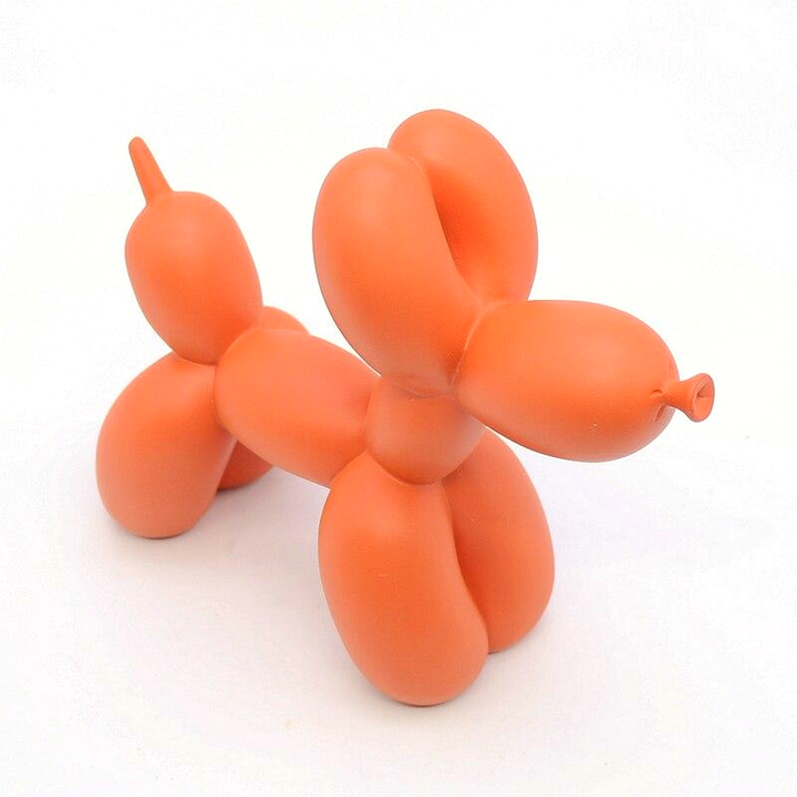 Canovo Ballonhond Figura – Hecho a mano en Poliresina con Acabado Mate en Colores Vivos