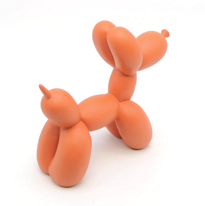 Canovo Ballonhond Figura – Hecho a mano en Poliresina con Acabado Mate en Colores Vivos
