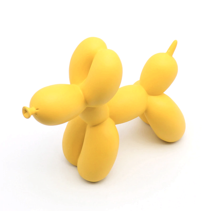 Canovo Ballonhond Figura – Hecho a mano en Poliresina con Acabado Mate en Colores Vivos