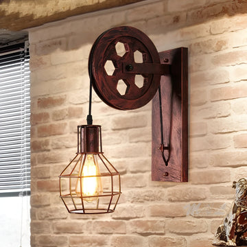 ForgeLight – Vintage Lampada da Parete Industriale a LED – Metallo & Vetro Illuminazione