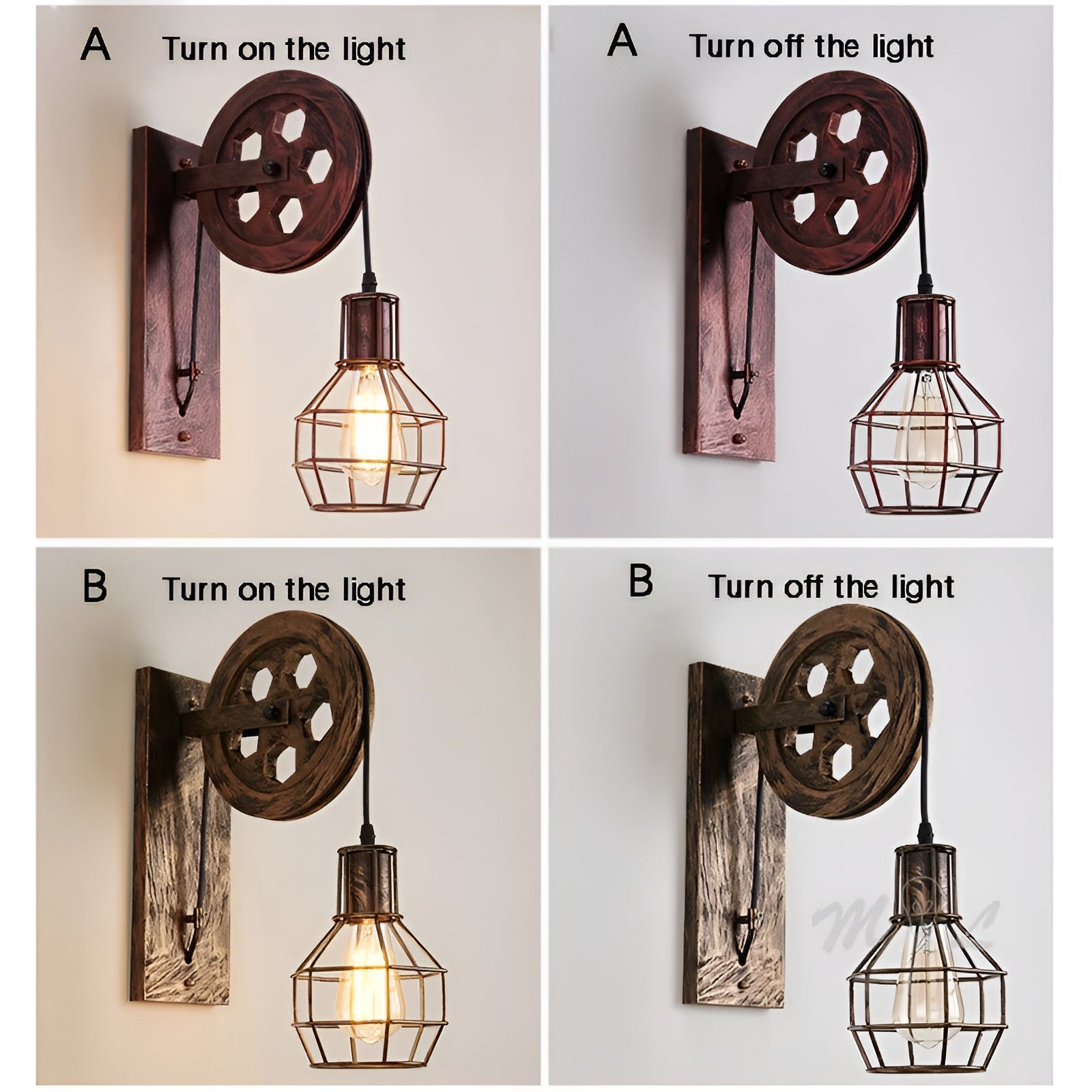 ForgeLight – Vintage Lampada da Parete Industriale a LED – Metallo & Vetro Illuminazione