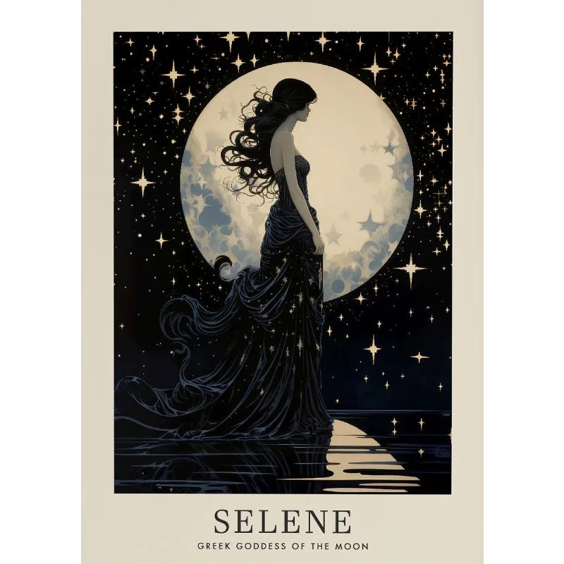 Vintage Canvas Schilderij Griekse Godinnen Aphrodite en Hera voor Woonkamer 13