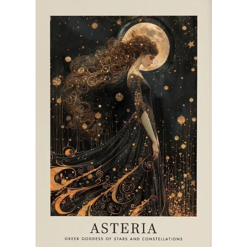 Vintage Canvas Schilderij Griekse Godinnen Aphrodite en Hera voor Woonkamer 18