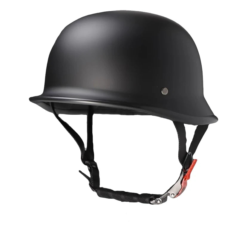 Vintage Retro Motorhelm voor Zomergebruik - Halve Helm met Goede Ventilatie en Veiligheidsbril 0