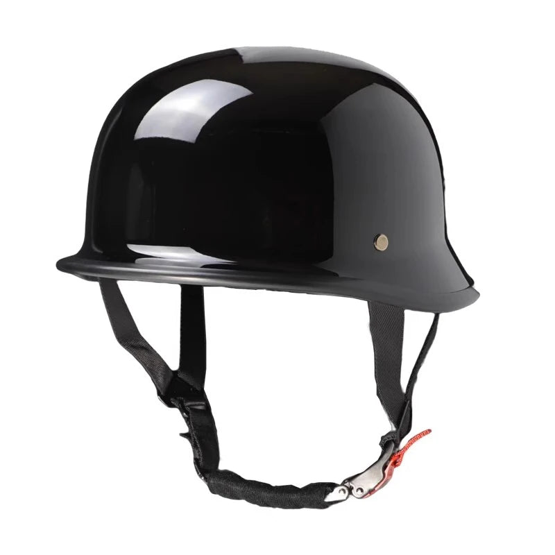 Vintage Retro Motorhelm voor Zomergebruik - Halve Helm met Goede Ventilatie en Veiligheidsbril 3