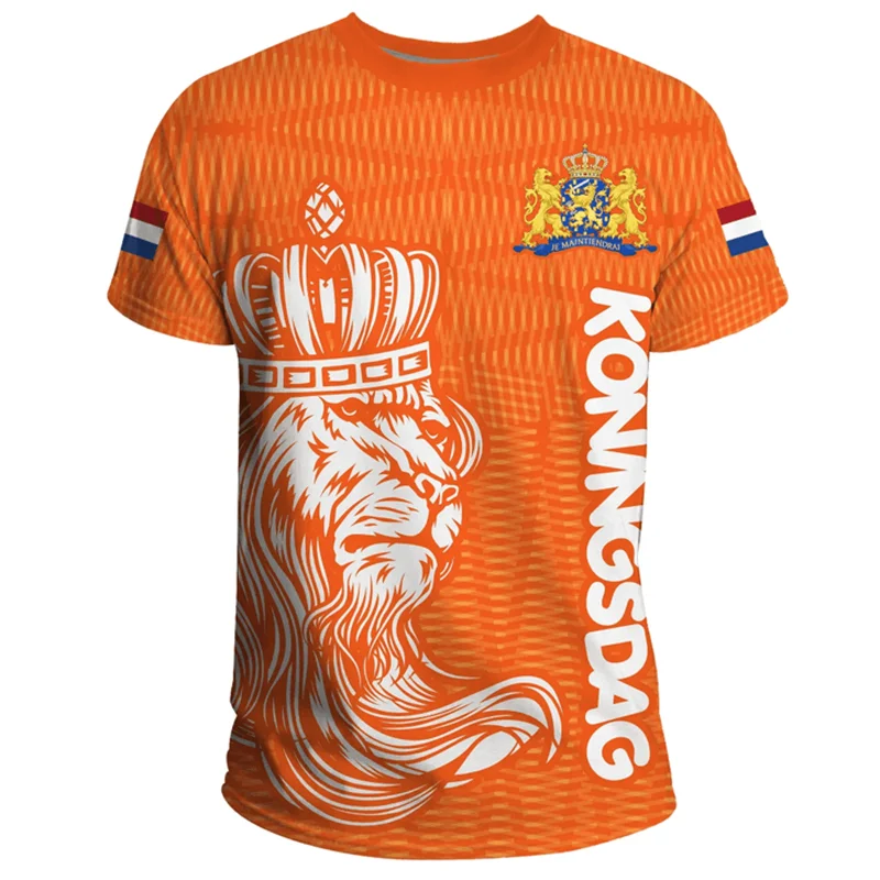 Voetbalshirt Nederland 2024 met 3D Afdruk Nederlandse Vlag 2