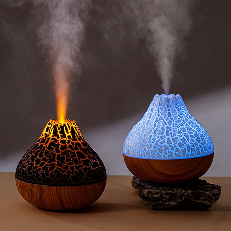 Volcano Luchtbevochtiger 300 ml met USB, Nachtlampje en Vernevelingsmodi 1