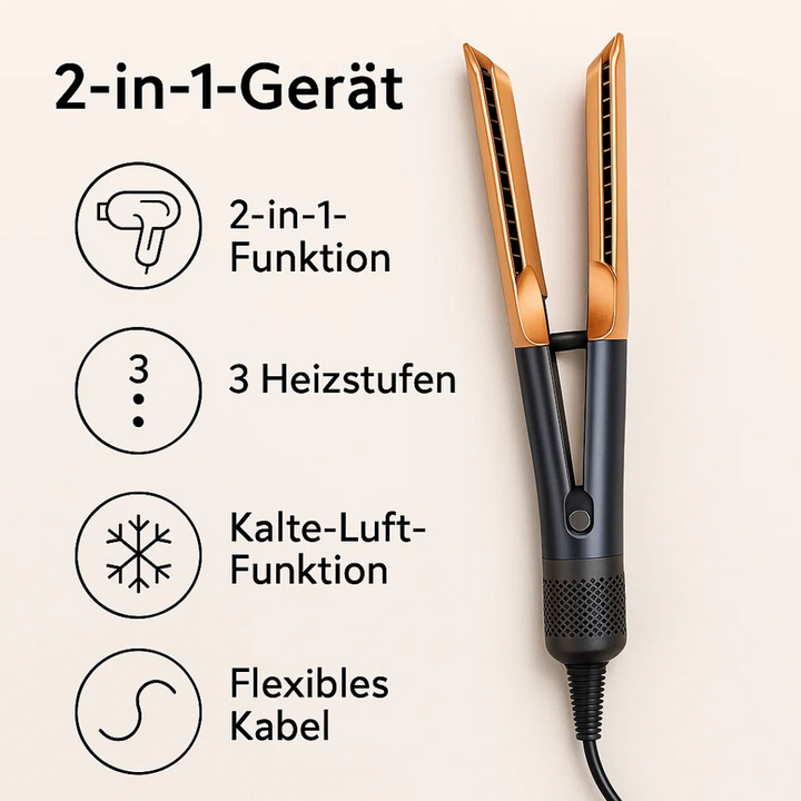 Volyra 2-in-1 Haarstyler: Moeiteloos föhnen en stijlen 2