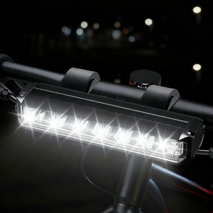 Voorlicht voor de fiets – 1400 lumen LED-fietslamp, USB-oplaadbaar en weerbestendig 0