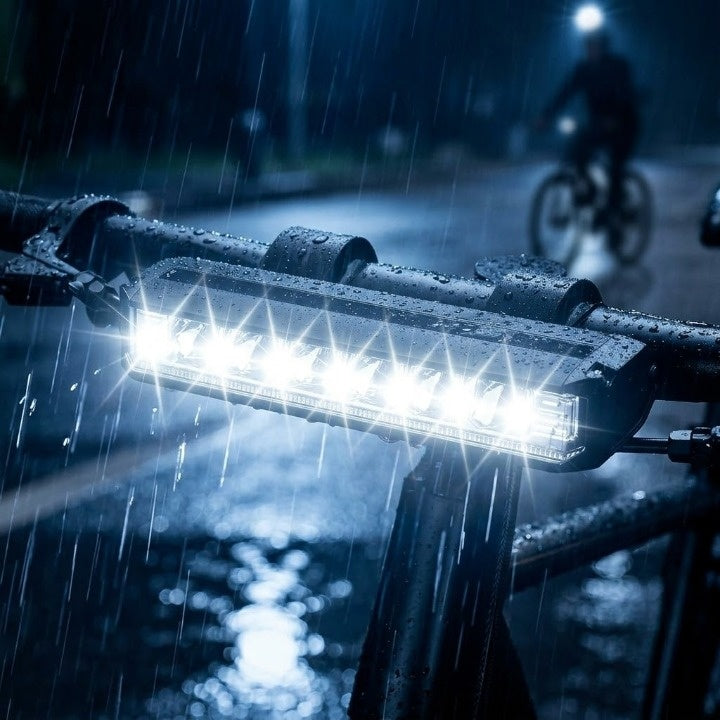 Voorlicht voor de fiets – 1400 lumen LED-fietslamp, USB-oplaadbaar en weerbestendig 1