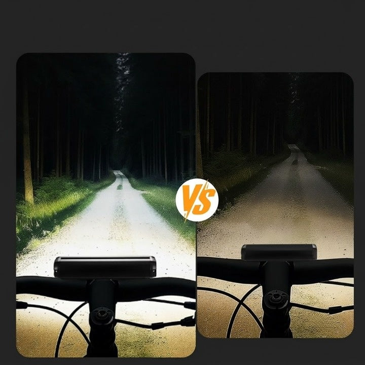 Voorlicht voor de fiets – 1400 lumen LED-fietslamp, USB-oplaadbaar en weerbestendig 3