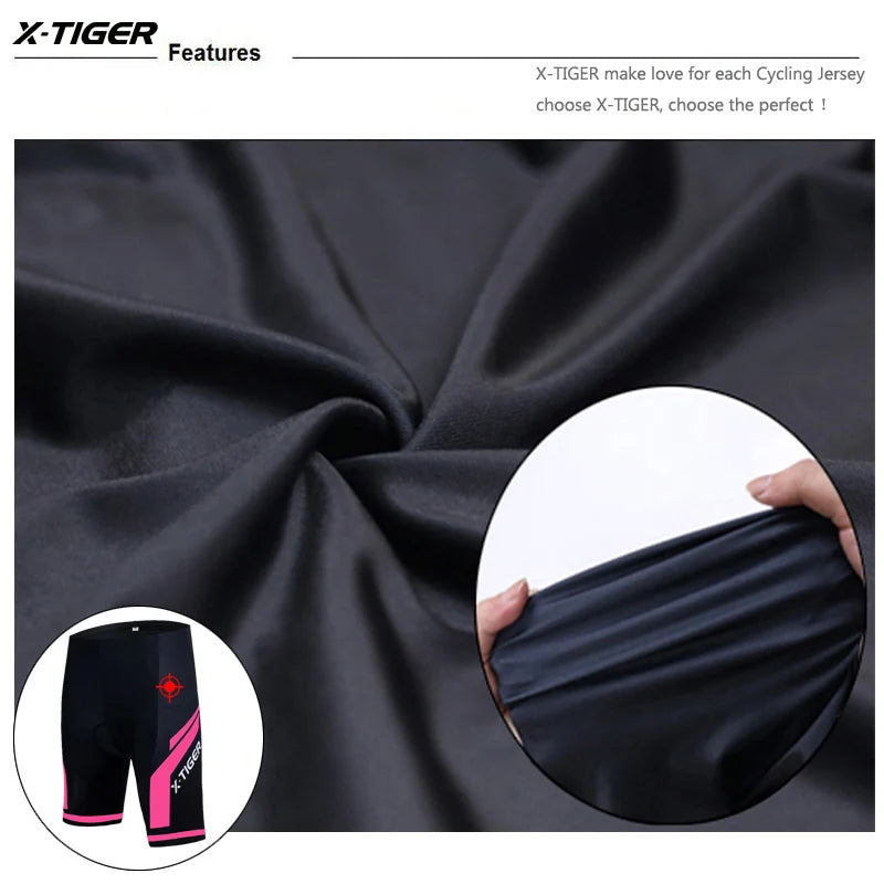 Vrouwen Fietsbroek met 3D Gel Padding voor MTB en Racefiets, Ademend Lycra 5