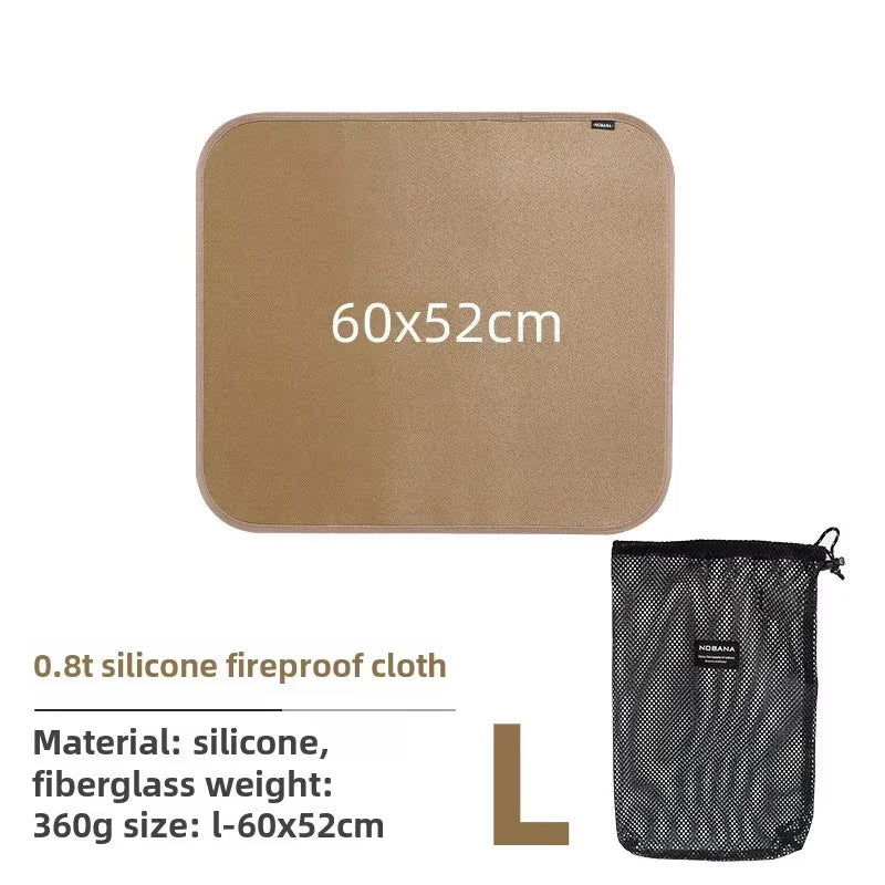Vuurvaste Isolatiemat voor Buitengebruik - Glasvezel, Hittebestendig tot 800°C, Ideaal voor Barbecue en Picknick 14