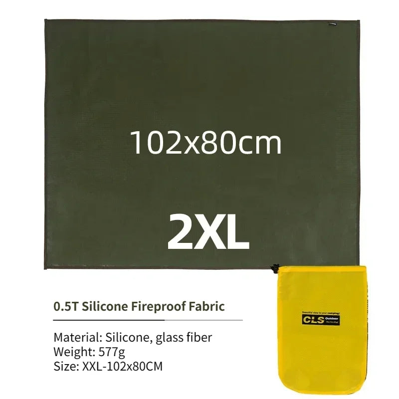 Vuurvaste Isolatiemat voor Buitengebruik - Glasvezel, Hittebestendig tot 800°C, Ideaal voor Barbecue en Picknick 15