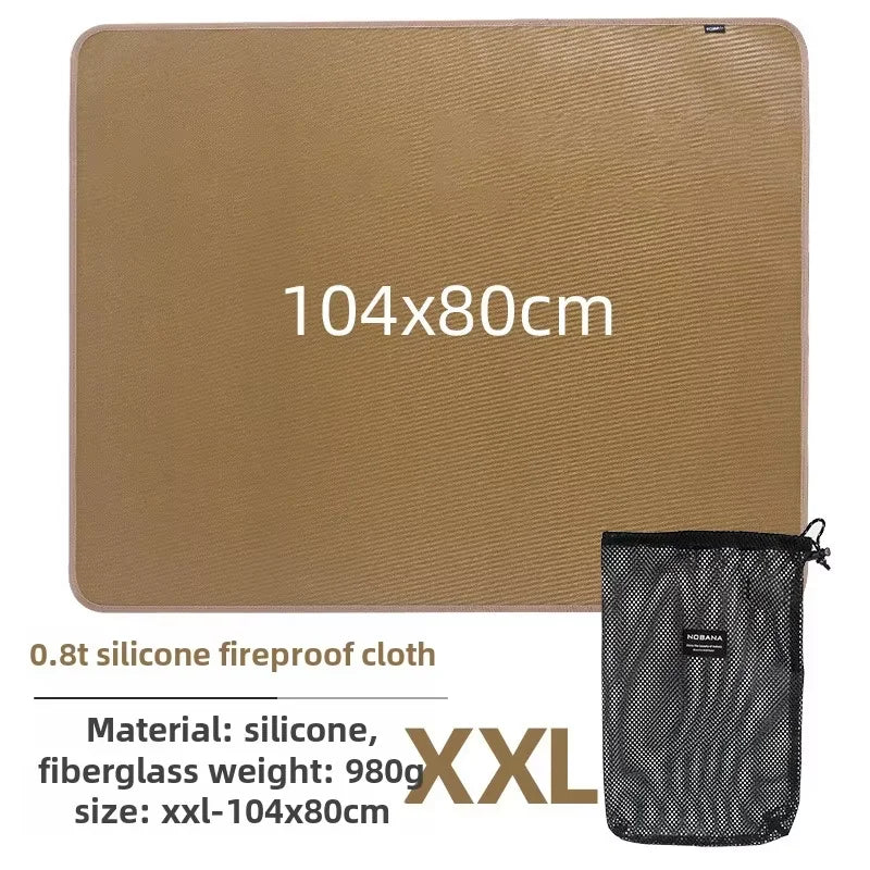 Vuurvaste Isolatiemat voor Buitengebruik - Glasvezel, Hittebestendig tot 800°C, Ideaal voor Barbecue en Picknick 17