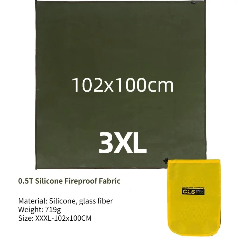 Vuurvaste Isolatiemat voor Buitengebruik - Glasvezel, Hittebestendig tot 800°C, Ideaal voor Barbecue en Picknick 18