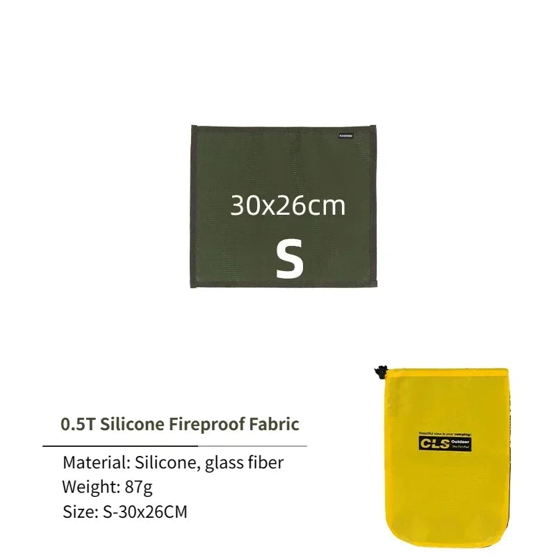 Vuurvaste Isolatiemat voor Buitengebruik - Glasvezel, Hittebestendig tot 800°C, Ideaal voor Barbecue en Picknick 31