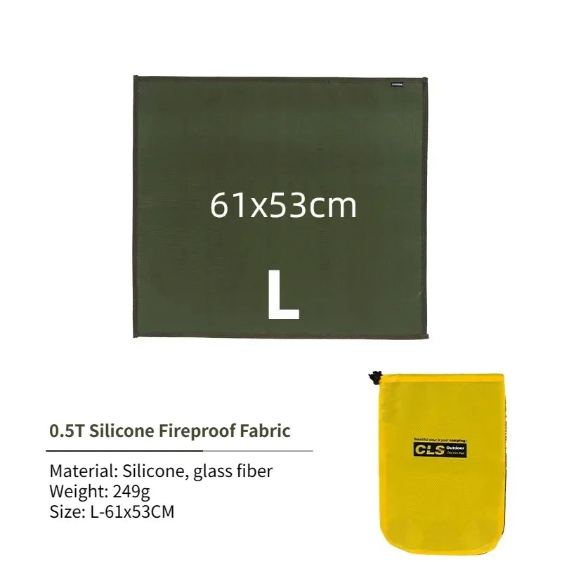 Vuurvaste Isolatiemat voor Buitengebruik - Glasvezel, Hittebestendig tot 800°C, Ideaal voor Barbecue en Picknick 7