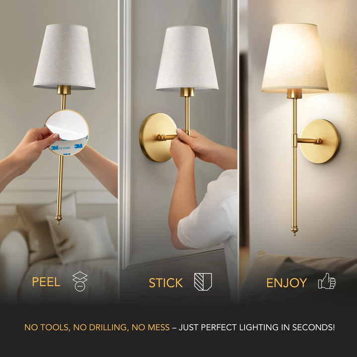 WIRELESS WALL SCONCES (SET OF 2) 2