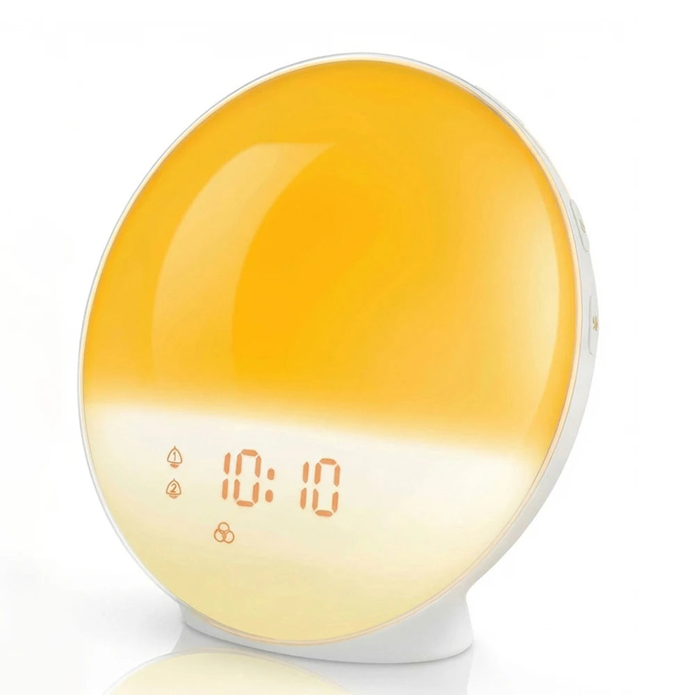 Wake-Up Light Wekker met Zonsopgangsimulatie, Dubbele Alarmen en FM-Radio 0