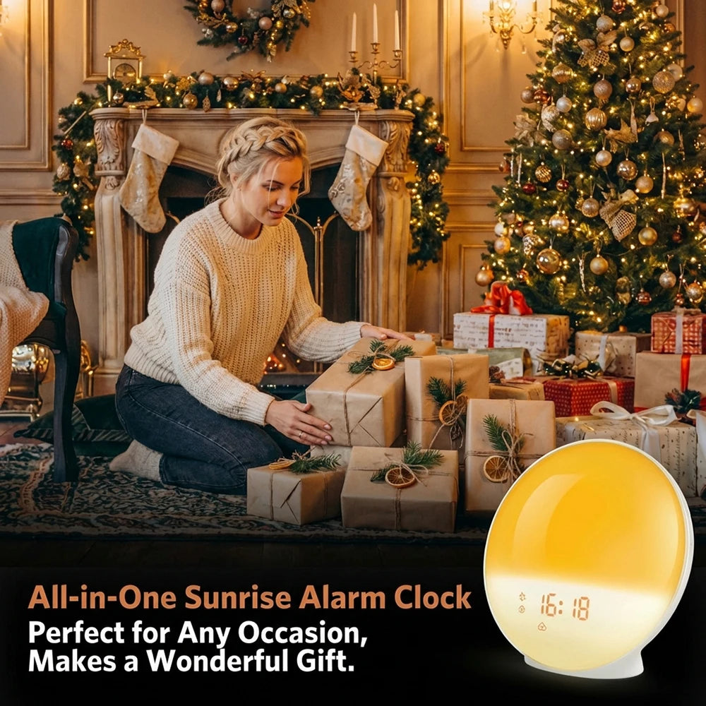 Wake-Up Light Wekker met Zonsopgangsimulatie, Dubbele Alarmen en FM-Radio 5