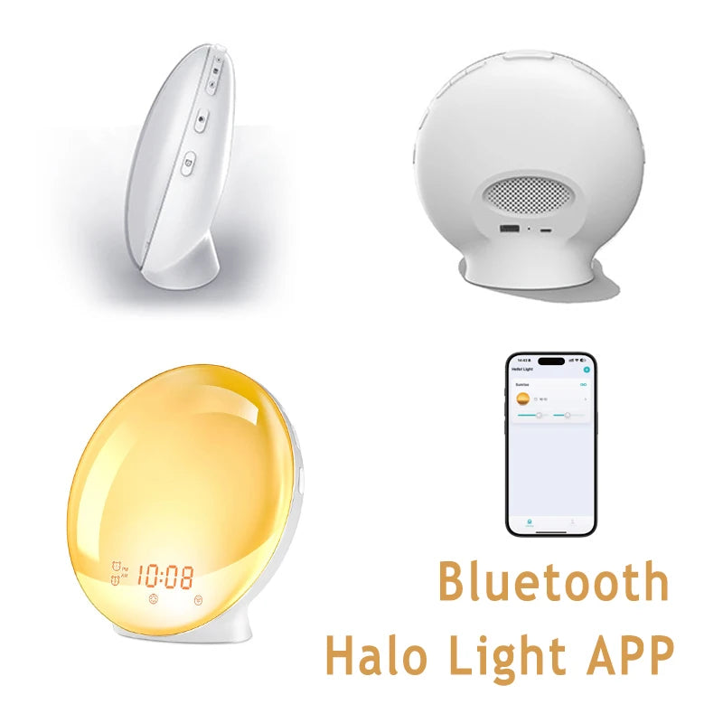 Wake-Up Light Wekker met Zonsopgangsimulatie, Dubbele Alarmen en FM-Radio 6