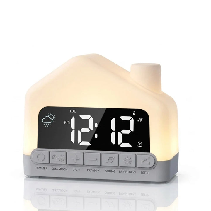 Wake Up Light Wekker met Natuurlijke Zonsopgang, 12 Kleuren Nachtlampje en Rustgevende Geluiden 6