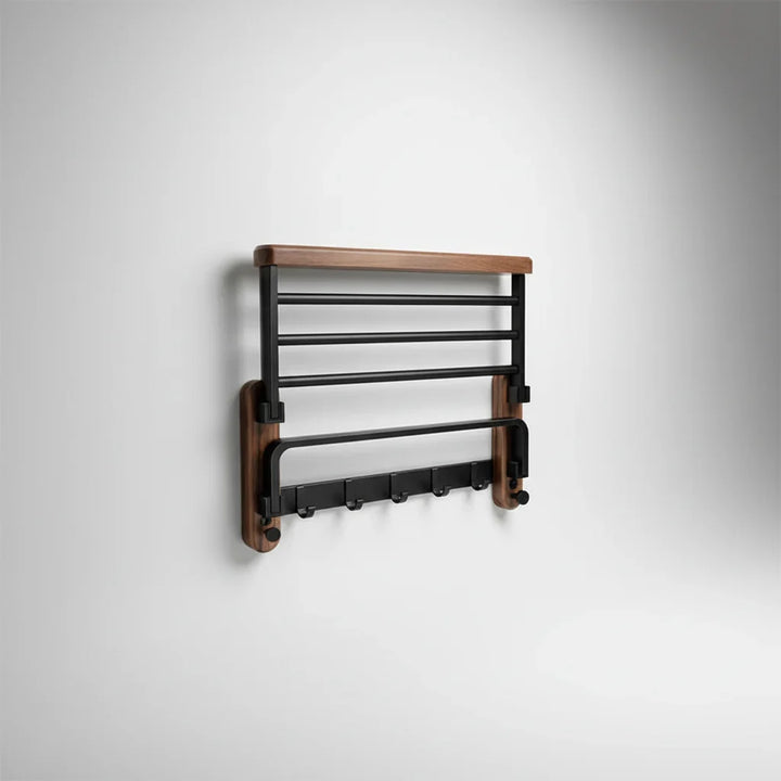 Wall-mounted wooden towel rack - Rackhaven 1