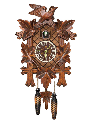 Edelberg – Orologio a cucù classico con suono – Orologio da parete della Foresta Nera